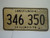 1978 ILLINOIS Land of Lincoln License Plate 346 350