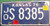1978-79 Johnson Kansas License Plate JO S 8385