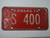 1974 KANSAS License Plate LV S 400