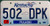 2007 May Pulaski Co Kentucky License Plate 502 DPK
