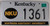 2003 Mar Kentucky NKU License Plate 1361