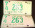 1968 Iowa 74 Palo Alto Truck License Plate PAIR