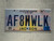 2011 MISSISSIPI Vanity License Plate AF8HWLK