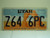 UTAH Life Elevated License Plate Z64 6PC