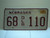 2002 NEBRASKA Dealer License Plate 68 DLR 110