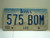 IOWA License Plate 575 BOM