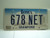IOWA License Plate 678 NET