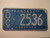1967 KANSAS Midway USA License Plate DC 2536