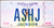 Mississippi Vanity License Plate ASHJ