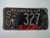 1966 KANSAS 8M Farm Truck License Plate SU 327