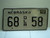 2004 NEBRASKA Dealer License Plate 68 DLR 58