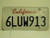CALIFORNIA Lipstick License Plate 6LUW913