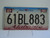 1998 ALABAMA Heart of Dixie License Plate 61BL883