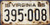 1965 Virginia 395-008 License Plate