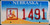 Nebraska Handicapped License Plate 1491 1