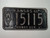 1966 KANSAS Midway USA License Plate WY 15115