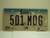 IOWA License Plate 501 MOG