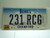 2007 IOWA License Plate 231 RCG