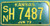 1973 Shawnee Kansas License Plate SN H 7487