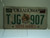 2001 OKLAHOMA Native America License Plate TJG 907