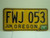 1986 OREGON License Plate FWJ 053