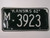 1962 KANSAS License Plate MI 3923