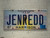 2011 MISSISSIPI Vanity License Plate JENREDD