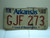 1979 ARKANSAS Natural State License Plate GJF 273