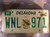 2000 Aug Oklahoma OK! WNL 971 License Plate