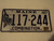 2001 MAINE Combination License Plate 117 244