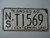 1960 KANSAS 1961 Centennial Truck License Plate NS T1569