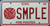 Iowa SAMPLE Fire Fighter License Plate