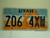 UTAH Life Elevated License Plate Z06 4XW