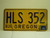 1983 OREGON License Plate HLS 352