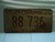 1975 OKLAHOMA Taxi Cab License Plate 88 736