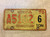 1970 Iowa A5102 Tractor 6 ton License Plate
