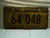 1975 OKLAHOMA Travel Trailer License Plate 64 048