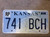 KANSAS Republic County License Plate 741-BCH