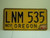 1976 OREGON License Plate LNM 535