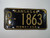 1968 KANSAS Midway USA License Plate DC 1863