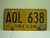1998 OREGON License Plate AQL 638
