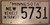 1980's Minnesota New Vehicle In Transit License Plate 5731