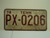 1978 TENNESSEE License Plate PX 0206