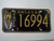 1968 KANSAS Truck License Plate WY 16994