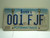 IOWA License Plate 001 FJF