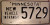 1980's Minnesota New Vehicle In Transit License Plate 5729