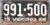 1968 Virginia 991-500 License Plate