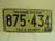 1988 MINNESOTA Tax Exempt License Plate 875 434