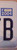 License Plate Letter B