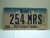 IOWA License Plate 254 MRS